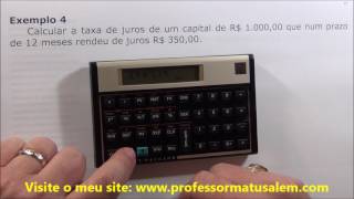 MF  Juros Compostos  com a Hp 12c 1 [upl. by Ryder]