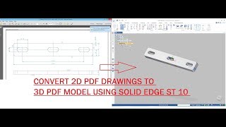 MAKE 3D MODEL FROM 2D PDF Drawings [upl. by Deraj]