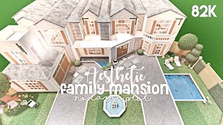 Aesthetic Family Mansion No Large Plot  Bloxburg Build [upl. by Donatelli44]