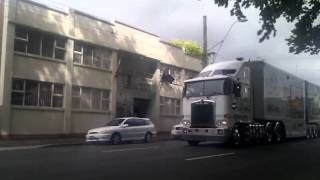 Launceston V8 Supercar transporter parade [upl. by Nissie876]