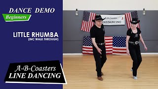 LITTLE RHUMBA  Line Dance Demo amp Walk Through [upl. by Gilder202]