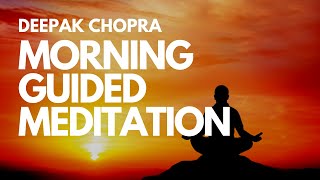 MORNING GUIDED MEDITATION WITH DEEPAK CHOPRA  DAY 1 [upl. by Photina906]