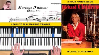 Mariage Damour  Piano Sheet Music Tutorial PDF Download [upl. by Adnesor]