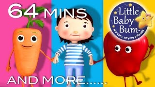 Eat Your Vegetables Song  Plus Lots More Nursery Rhymes  64 Mins Compilation from LittleBabyBum [upl. by Ahseenyt]