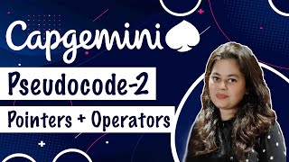 Capgemini Pseudocode Questions 125x Recommended  Pointers  Operators  Prerna Sharma [upl. by Mohsen]