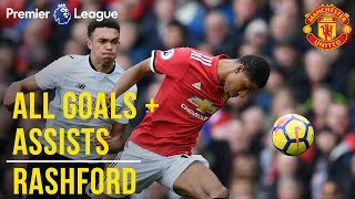 Marcus Rashford  All the Premier League Goals  Assists  Manchester United [upl. by Olympe131]