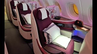 Qatar Airways A380 Business Class [upl. by Ynos]