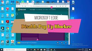 How To Disable Pop Up Blocker in Microsoft Edge on Windows 1078 [upl. by Trista]