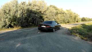 BMW E39 540i full custom exhaust  acceleration [upl. by Niki]