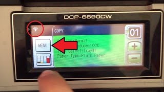 Connecting Brother DCP6690CW via WiFi [upl. by Htiduj477]