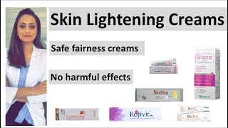 Safe skin lightening creams how to reduce dark spots  best fairness creams  dermatologist [upl. by Hanas]