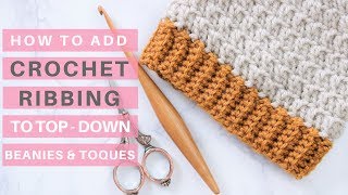 Crochet Ribbing Tutorial Video Tutorial amp Pattern Ideas [upl. by Dieball]