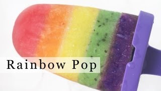 How to Make Rainbow Popsicle Fruit Ice Pop DIY Rainbow Treats [upl. by Pamelina]