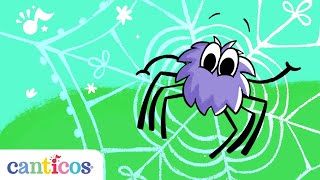 Canticos  Itsy Bitsy Spider  La Araña Chiquitita  Classic English Nursery Rhyme [upl. by Mountford]