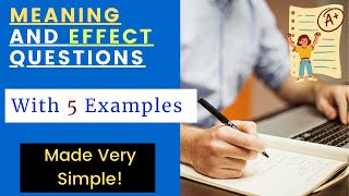 Meaning and Effect Questions  O Level English 1123 Paper 2 with Examples [upl. by Auliffe949]