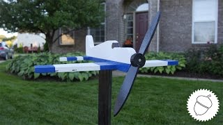 How to Make an Airplane Whirligig  Free Template [upl. by Uriah196]