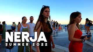 Nerja Spain Charming Town Summer 2022 June Update Costa del Sol  Axarquía  Málaga 4K 60 fps [upl. by Gerrard]