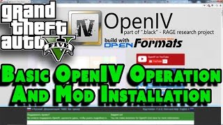 GTA V PC Basic How to use OpenIV to Install Mods [upl. by Ahsien]