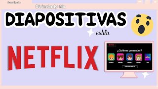 COMO HACER DIAPOSITIVAS TEMATICA  ESTILO NETFLIX  POWER POINT CREATIVOTÉMPLATE GRATIS [upl. by Ketchan416]