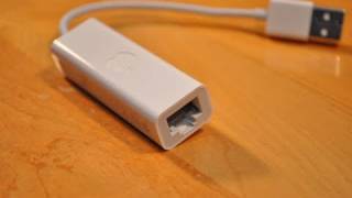 Apple USB Ethernet Adapter Unboxing and Demo [upl. by Notlrahc]