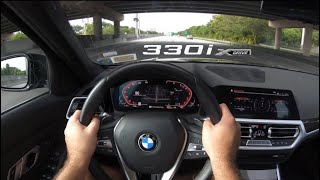 BMW 330i xDrive  POV Test Drive  G20 330i Exhaust amp Accelerations [upl. by Buatti961]