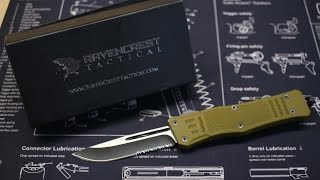 Raven Crest Tactical OTF Knife  Worth the money [upl. by Aerahs]