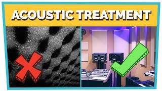 ACOUSTIC TREATMENT  How to Build a KILLER Home Studio [upl. by Nyleuqaj]