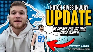 Detroit Lions DE Aidan Hutchinson Give UPDATE on INJURY [upl. by Nessie186]