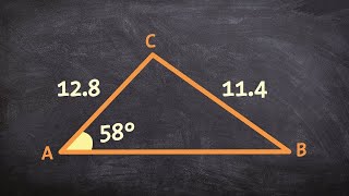 Ambiguous case law of sines two triangles SSA [upl. by Notniuq]