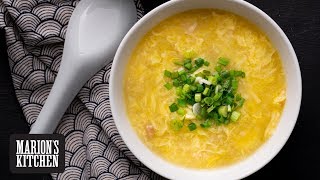 Chinese Egg Drop Chicken Soup  Marions Kitchen [upl. by Linsk793]