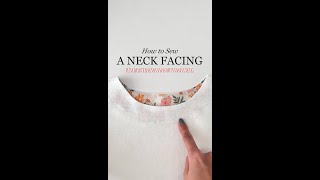 ✨How to Sew a Neck Facing✨ This is the easiest thus my forever favourite method [upl. by Ancier854]