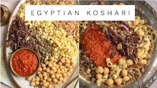 Egyptian Koshari Recipe Kushari [upl. by Ahsiekram]