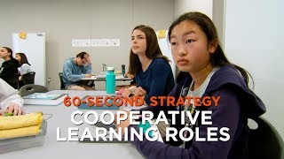 60 SecondStrategy Cooperative Learning Roles [upl. by Eillat]