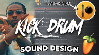 HOW TO MAKE DRILL amp TRAP KICKS FROM SCRATCH Kick Sound Design Tutorial  FL Studio [upl. by Heringer867]