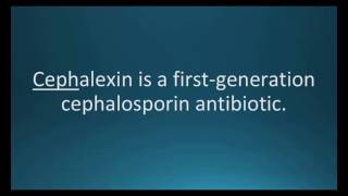 How to pronounce cephalexin Keflex Memorizing Pharmacology Flashcard [upl. by Haya]