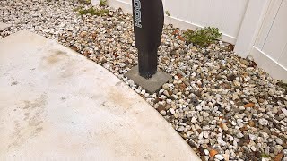 Installing the Post for a Basketball Hoop in Ground at Home [upl. by Janicki202]