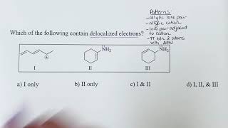 Identifying delocalized electrons example [upl. by Tamsky]