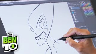 How to Draw XLR8  Ben 10  Cartoon Network [upl. by Thielen]