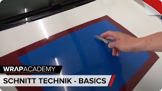 SCHNITTTECHNIKBASICS  CarWrapping  Autofolierung  wrapacademy [upl. by Auric]